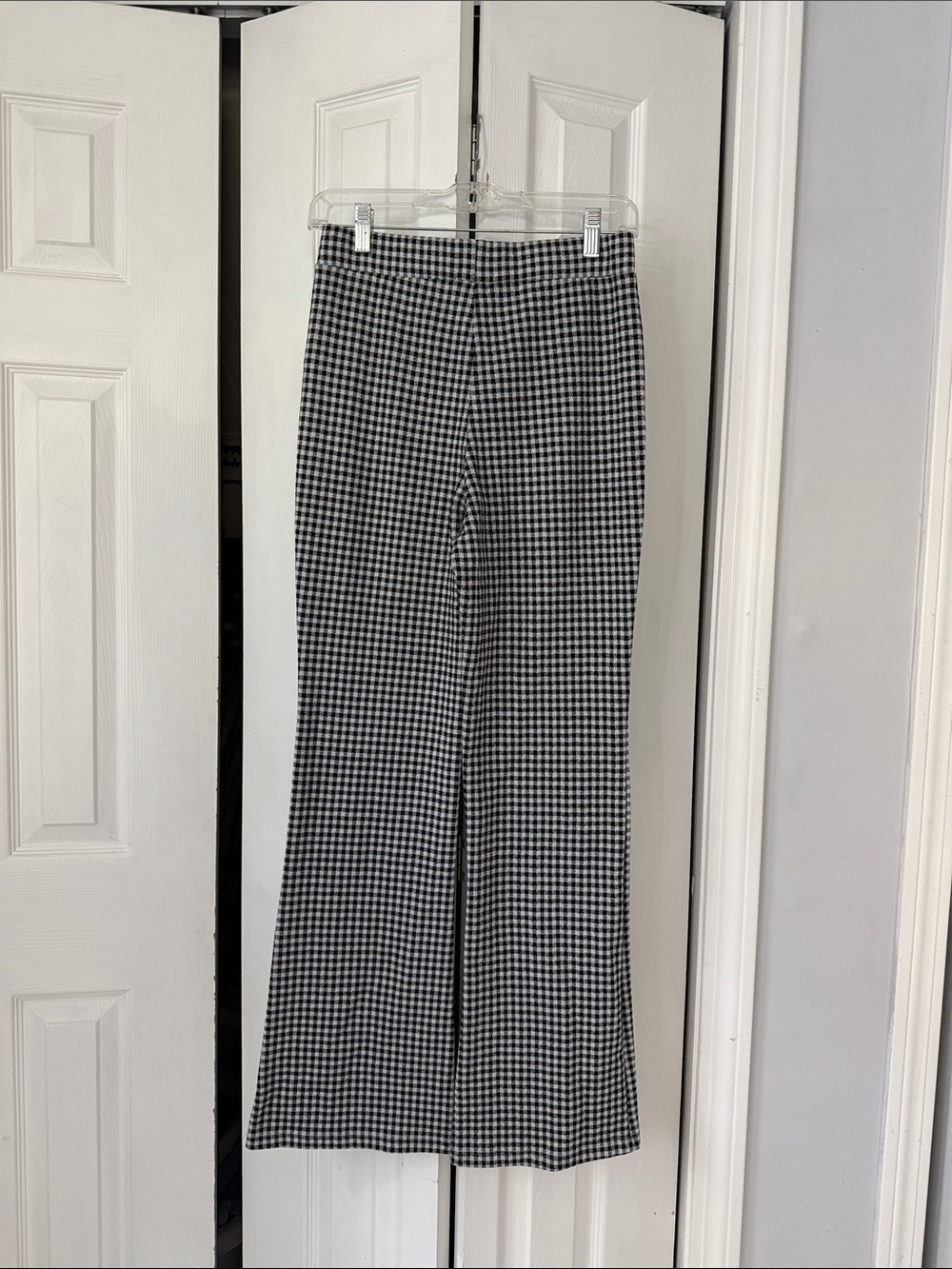 Black & White Wide-Leg Pants